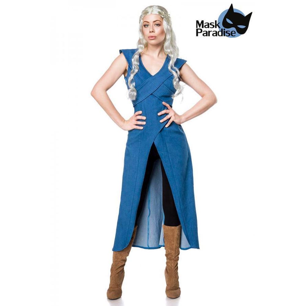Mask Paradise - Mother Of Dragons Kostuum - Blauw/Zwart